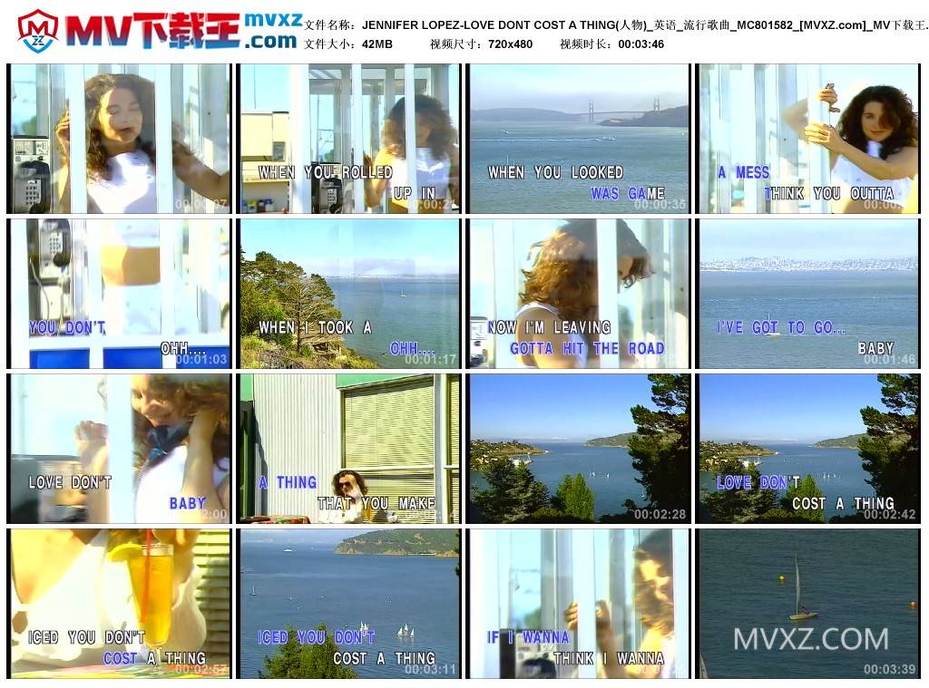 JENNIFER LOPEZ-LOVE DONT COST A THING(人物)_英语_流行歌曲_MC801582